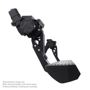 Jeep Wrangler Running Boards - Go Rhino - VoltStep Electric, Dual-Motor, 6 in width, LED lighting - Black (Bedliner Coating) - `07-`17